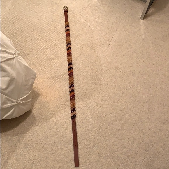 Brown multi floral belt - TOSS IN A BUNDLE! - Picture 1 of 8